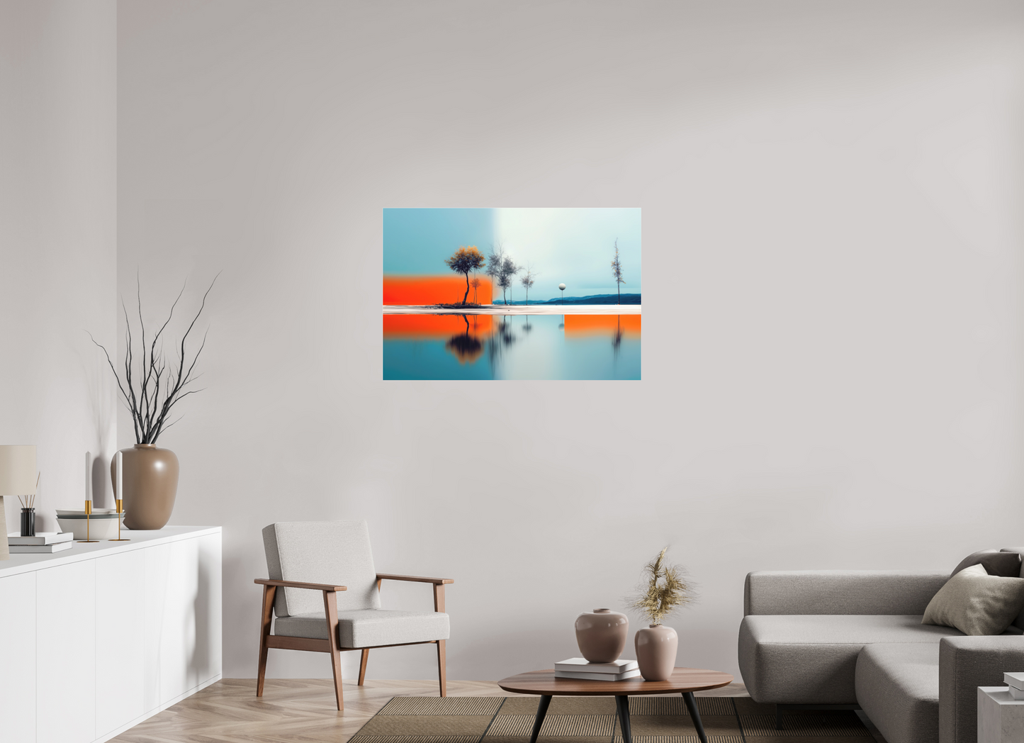 105 x 70 cm, Fine Art Pigmentdruck hinter Acrylglas Horizont der Gegensätze—Wandkunst, Fine Art Print, Leinwand, Acryldruck, Alu-Dibond