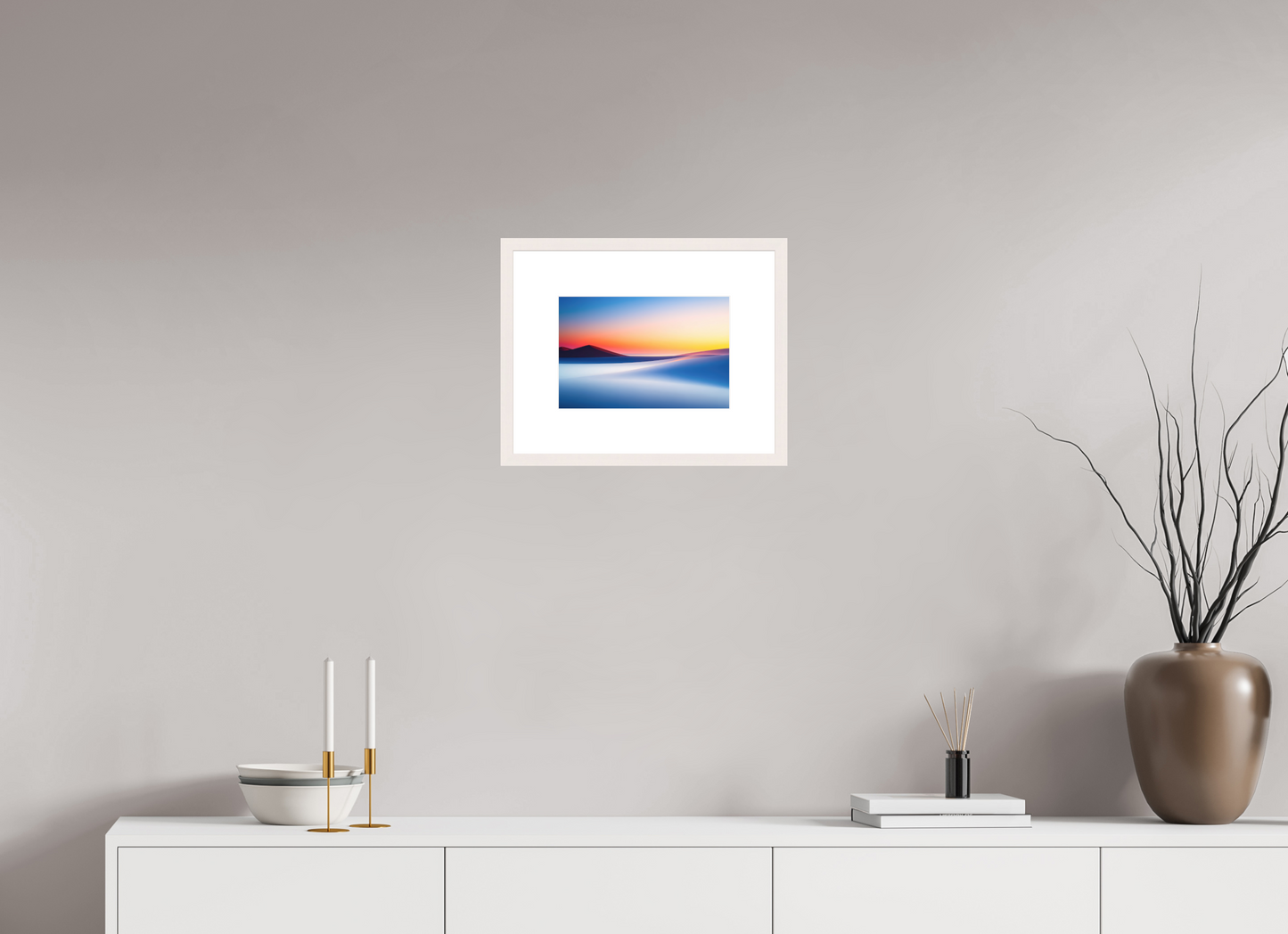 30 x 20 cm, Fine Art Print gerahmt Die Stille der Dünen-02