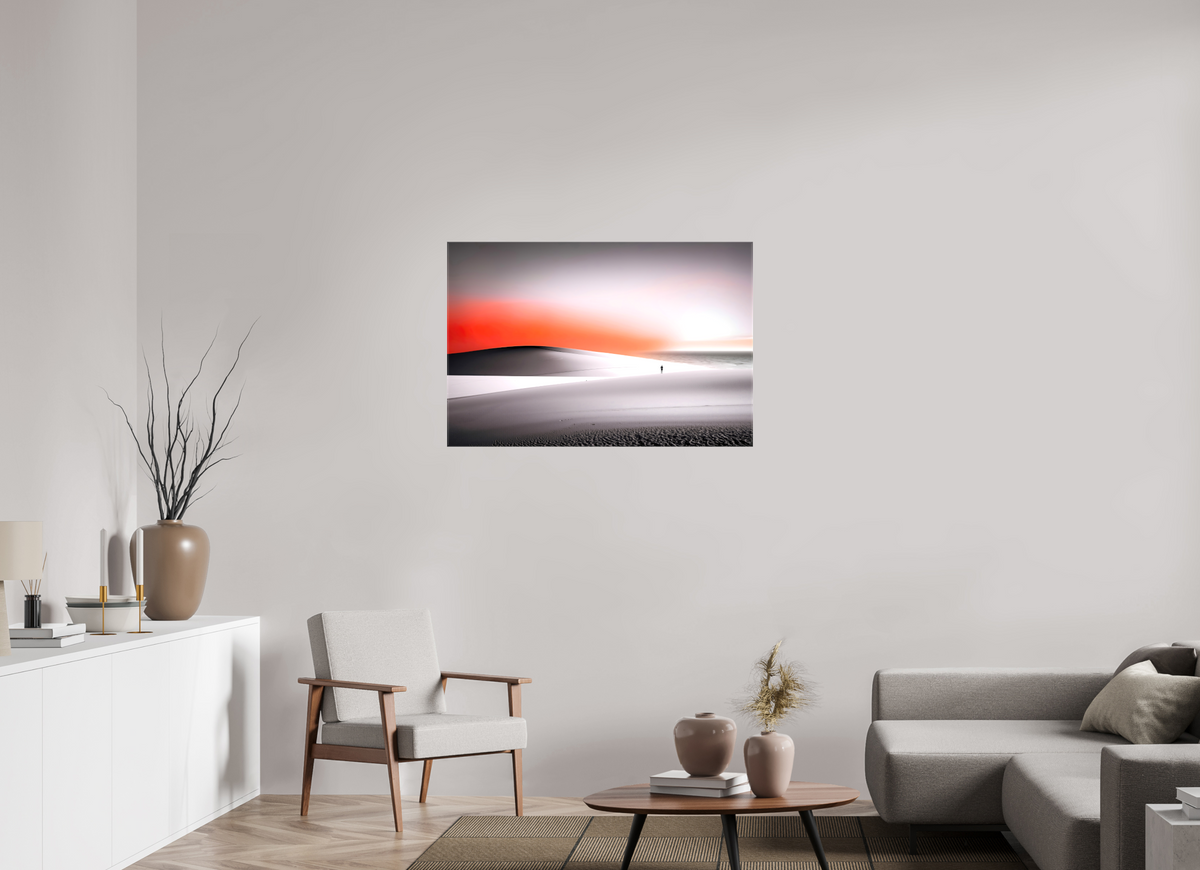 105 x 70 cm, Leinwand glänzend Verloren im Licht—Wandkunst, Fine Art Print, Leinwand, Acryldruck, Alu-Dibond