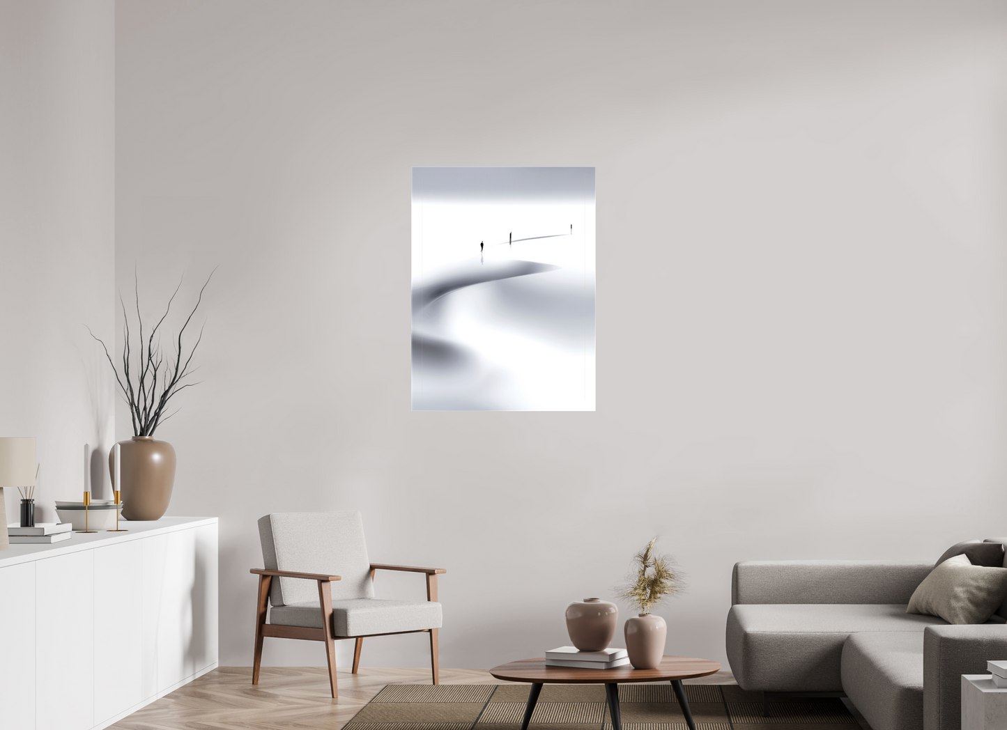 75 x 100 cm, Leinwand glänzend Weg der Gezeiten