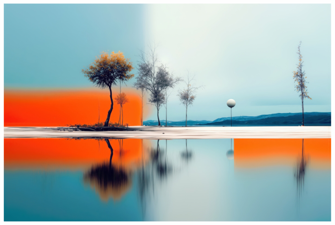 Main image Horizont der Gegensätze—Wandkunst, Fine Art Print, Leinwand, Acryldruck, Alu-Dibond