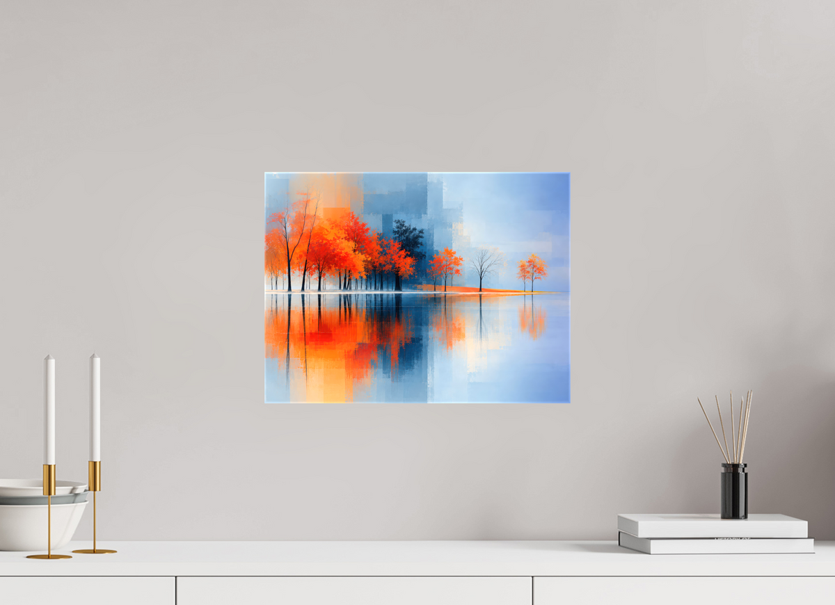 40 x 30 cm, Leinwand glänzend Uferglut