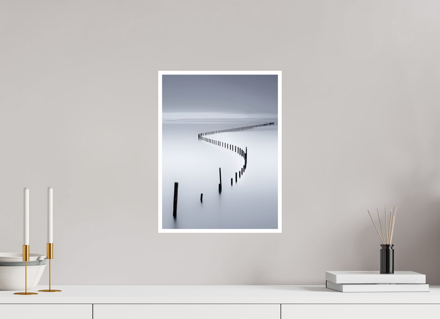 30 x 40 cm, Fine Art Print Hahnemühle Baryta Lichtweg im Watt