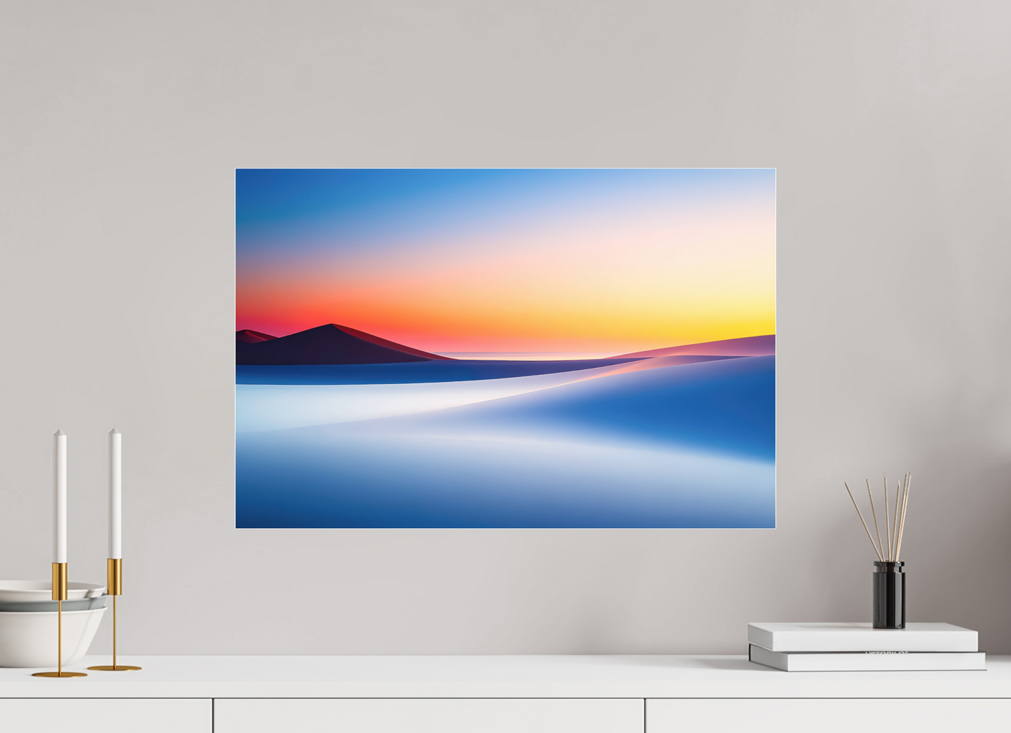 60 x 40 cm, Acrylglas glänzend standard Die Stille der Dünen-02