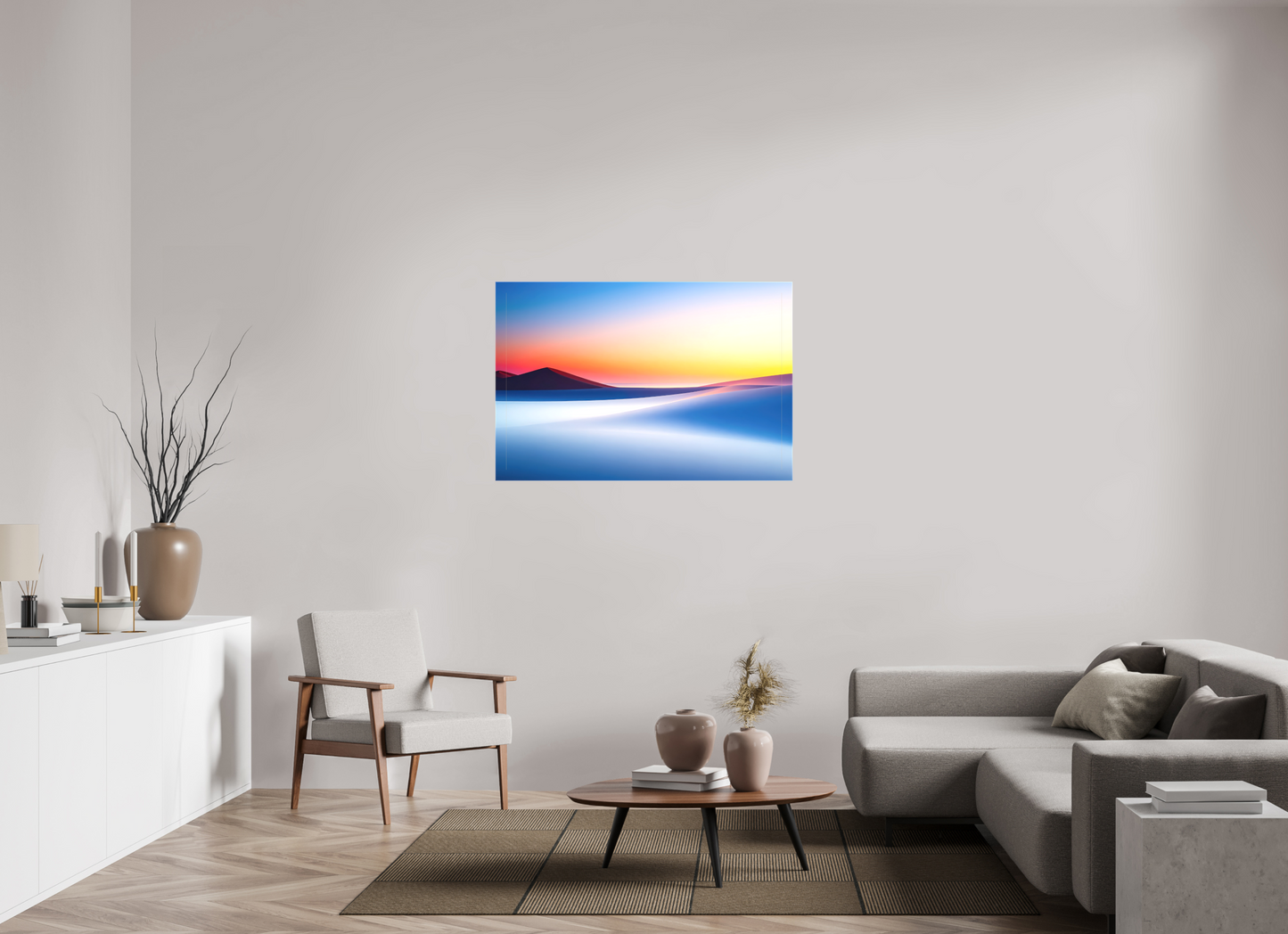 120 x 80 cm, Leinwand glänzend Die Stille der Dünen-02