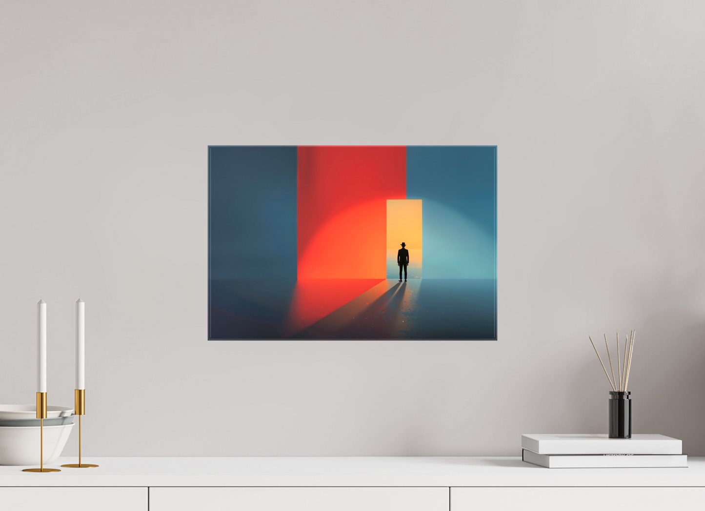 45 x 30 cm, Leinwand glänzend Tor zum Meer-03