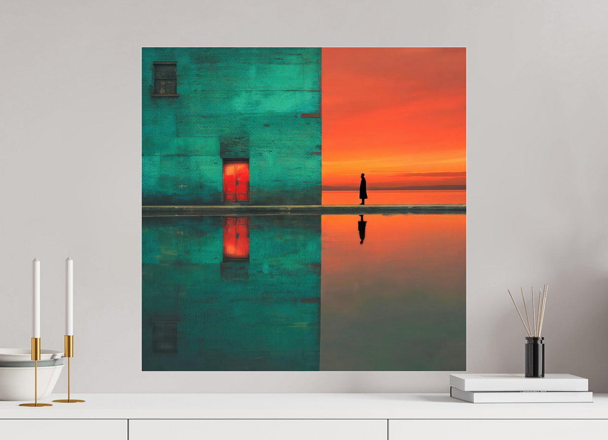 60 x 60 cm, Acrylglas glänzend standard Schwelle zum Meer—Wandkunst, Fine Art Print, Leinwand, Acryldruck, Alu-Dibond