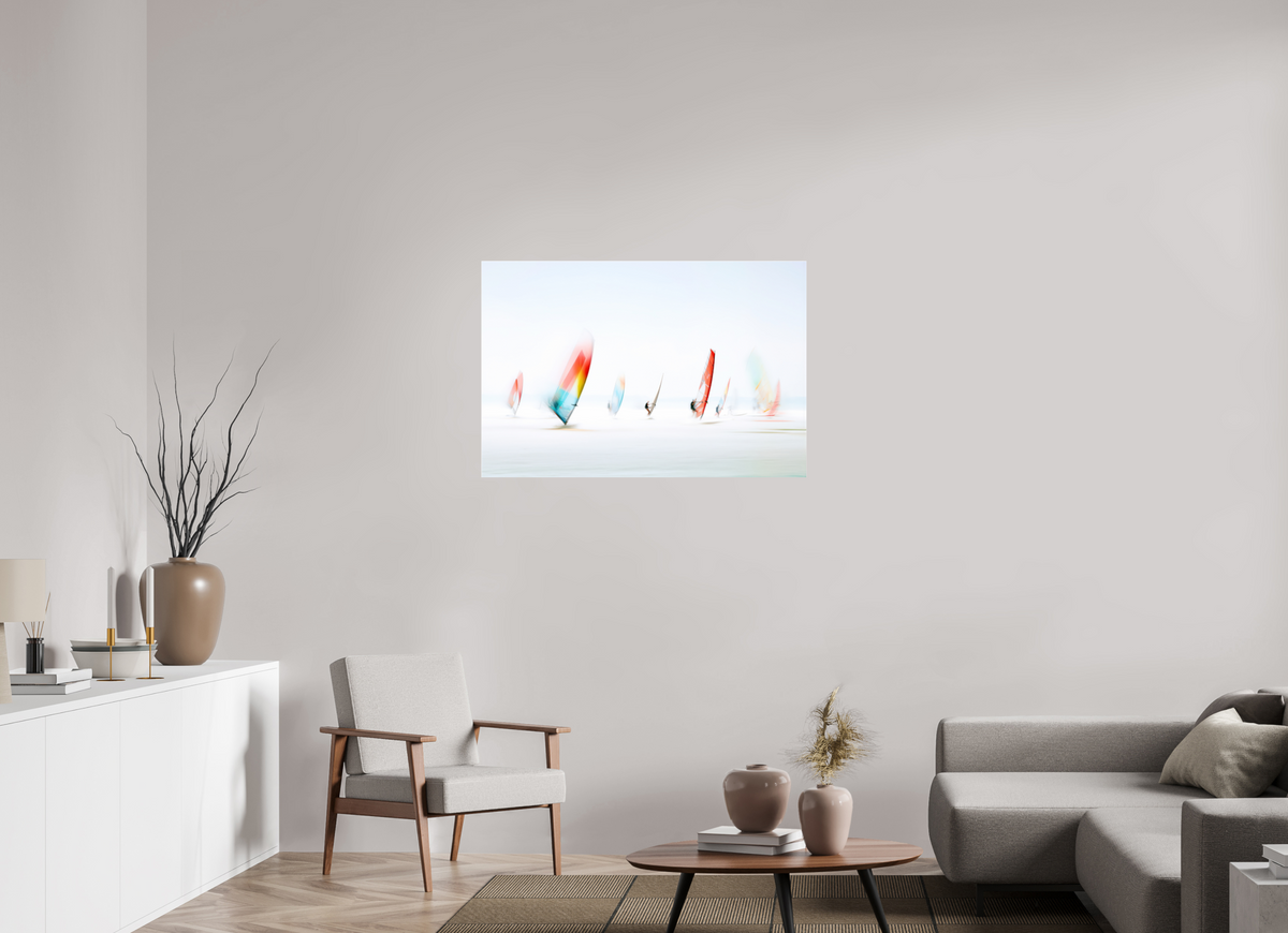 105 x 70 cm, Acrylglas glänzend standard Windspuren-Im offenen Licht