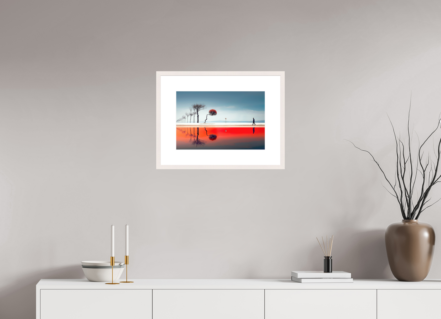 45 x 30 cm, Fine Art Print gerahmt Der Weg durch den Traumraum