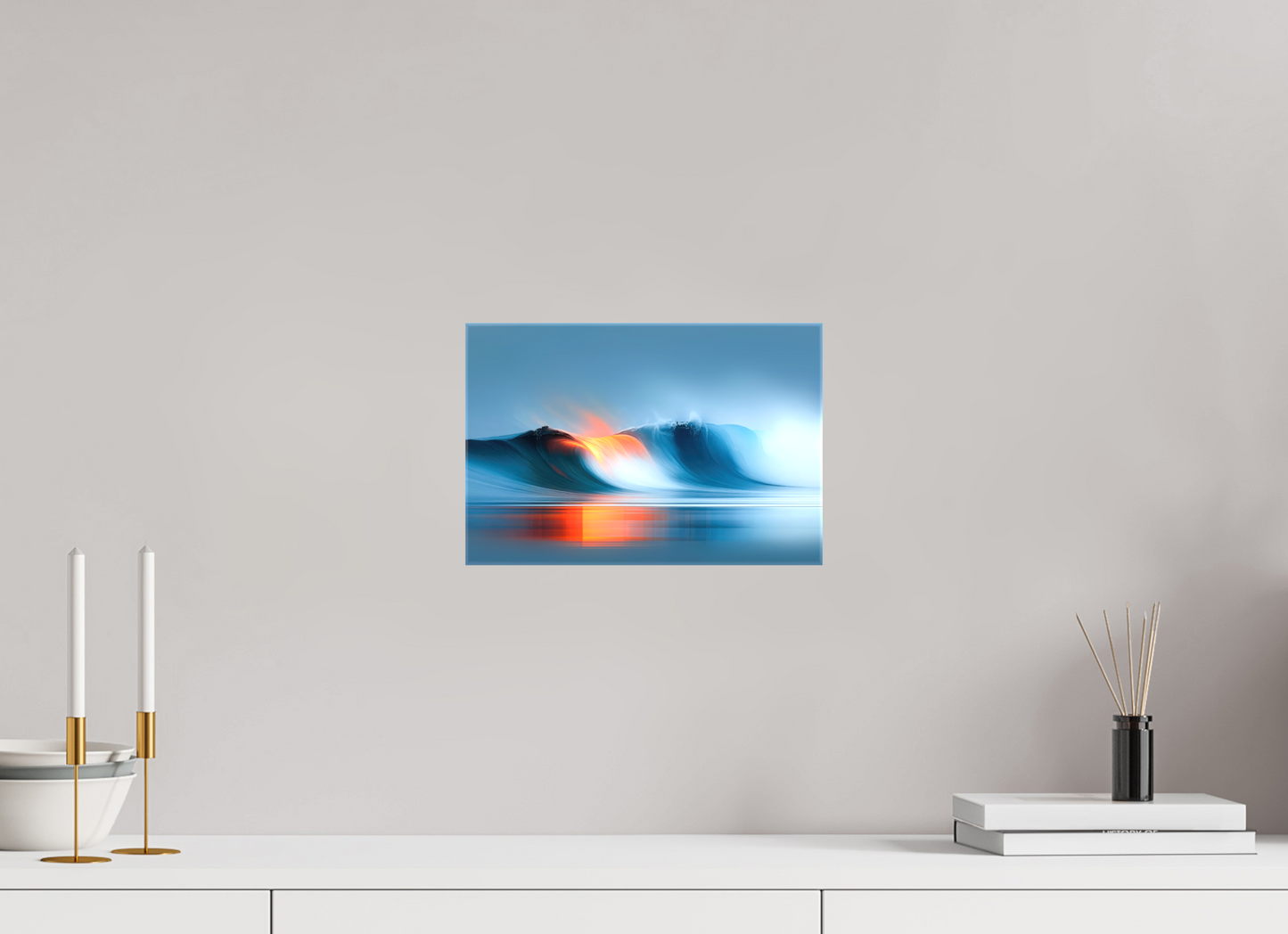 30 x 20 cm, Leinwand glänzend Schwelle im Licht
