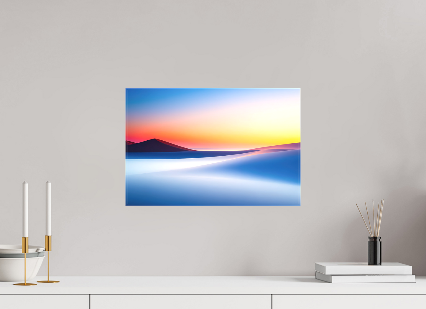 45 x 30 cm, Leinwand glänzend Die Stille der Dünen-02