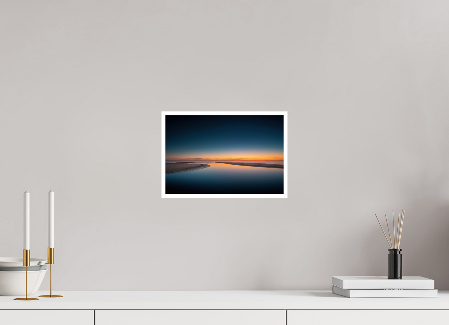 30 x 20 cm, Fine Art Print Hahnemühle Baryta Stille über dem Watt-02
