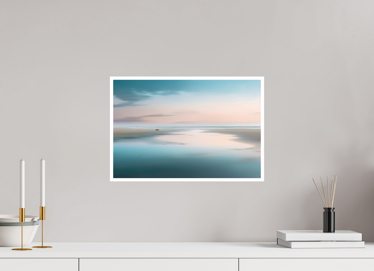 45 x 30 cm, Fine Art Print Hahnemühle Baryta Menschen im Wattenmeer-01—Wandkunst, Fine Art Print, Leinwand, Acryldruck, Alu-Dibond