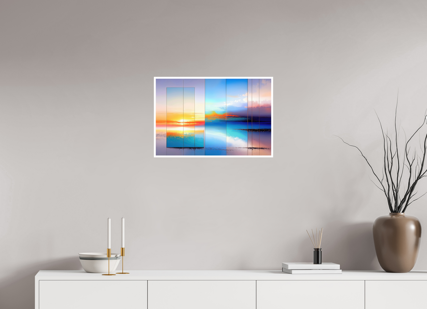 60 x 40 cm, Fine Art Print Hahnemühle Baryta Fenster zum Meer-01—Wandkunst, Fine Art Print, Leinwand, Acryldruck, Alu-Dibond