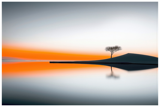 Main image Uferlinie im Morgenlicht—Wandkunst, Fine Art Print, Leinwand, Acryldruck, Alu-Dibond