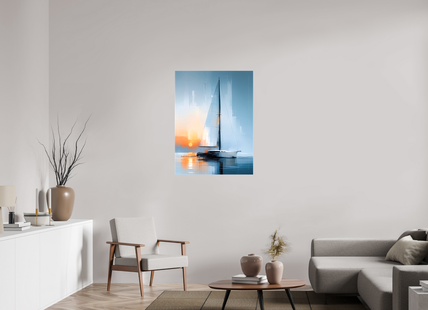 75 x 100 cm, Leinwand glänzend Stille Passage