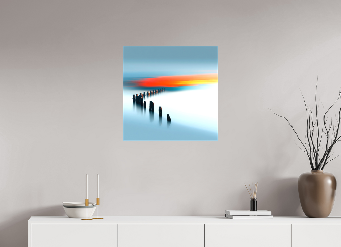 60 x 60 cm, Leinwand glänzend Pfad ins Licht