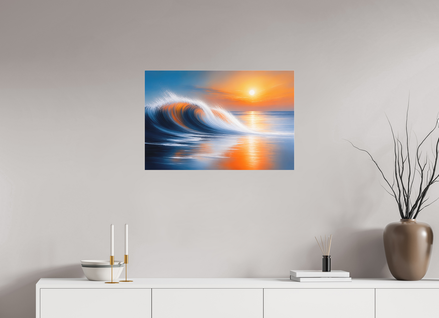 75 x 50 cm, Fine Art Pigmentdruck hinter Acrylglas Tragendes Licht—Wandkunst, Fine Art Print, Leinwand, Acryldruck, Alu-Dibond