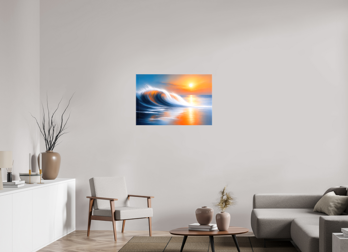 90 x 60 cm, Leinwand glänzend Tragendes Licht—Wandkunst, Fine Art Print, Leinwand, Acryldruck, Alu-Dibond