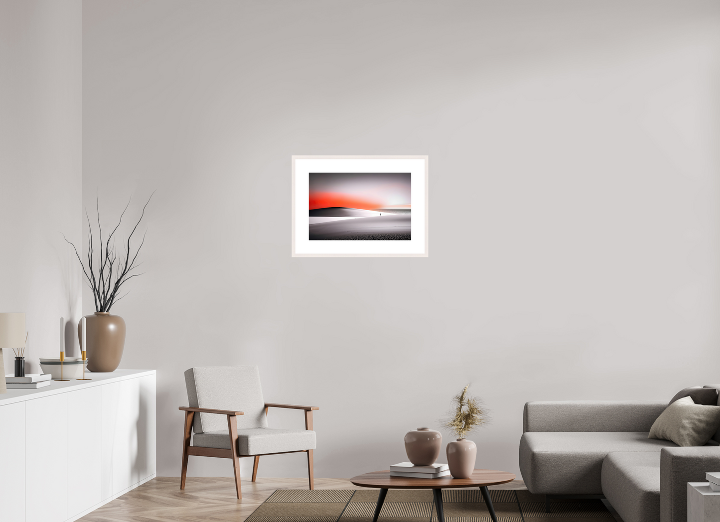 60 x 40 cm, Fine Art Print gerahmt Verloren im Licht—Wandkunst, Fine Art Print, Leinwand, Acryldruck, Alu-Dibond