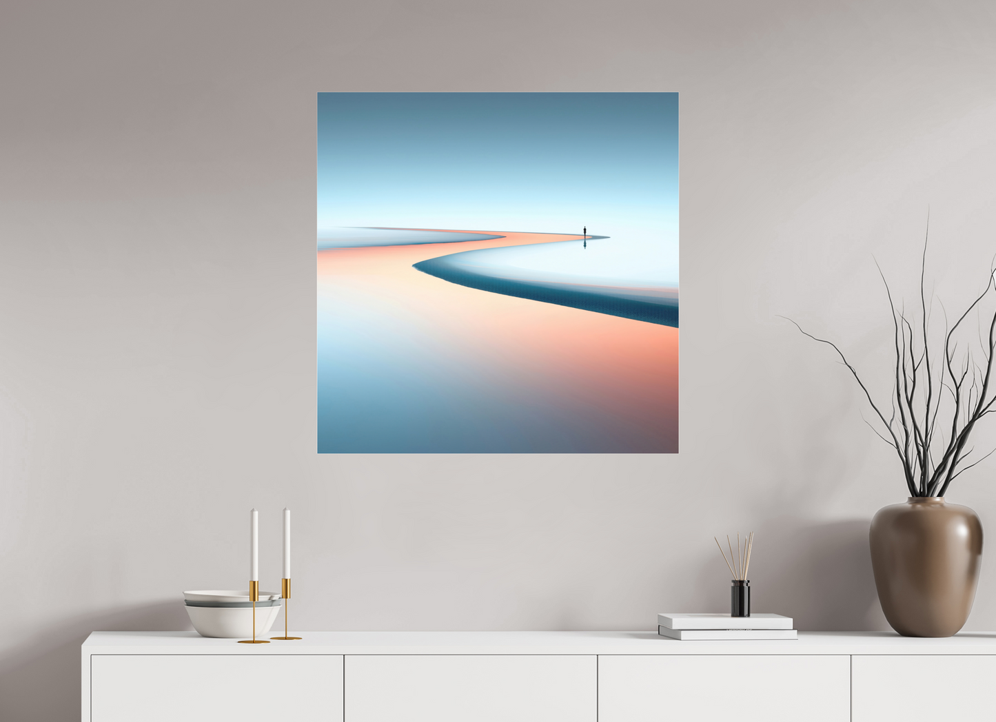 80 x 80 cm, Fine Art Pigmentdruck hinter Acrylglas Am Rand der Unendlichkeit