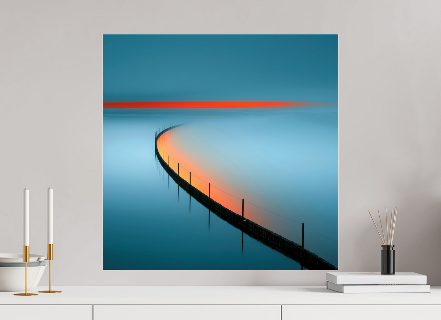 60 x 60 cm, Acrylglas glänzend standard Gezeitenfeuer