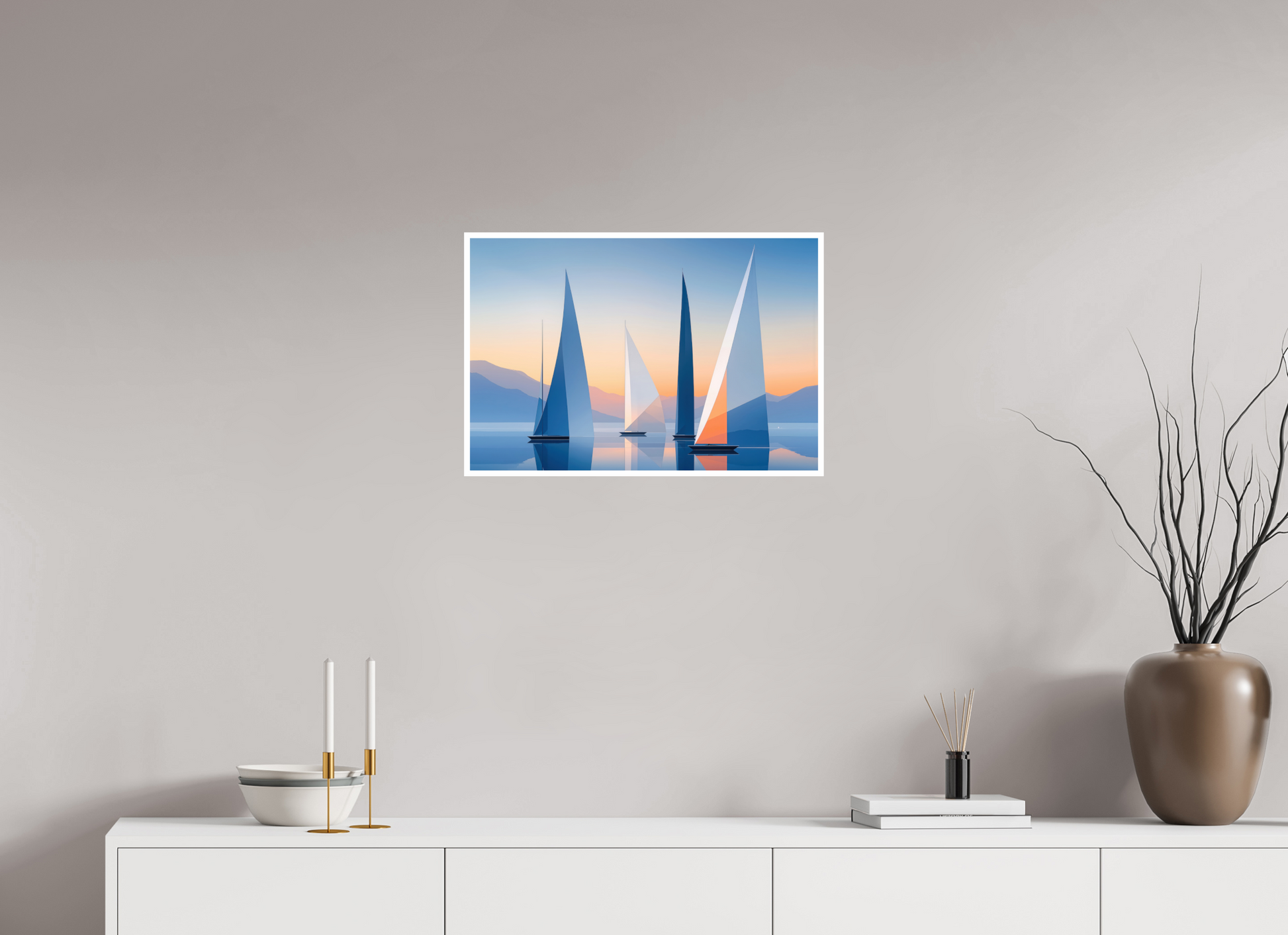 60 x 40 cm, Fine Art Print Hahnemühle Baryta Segel der Stille