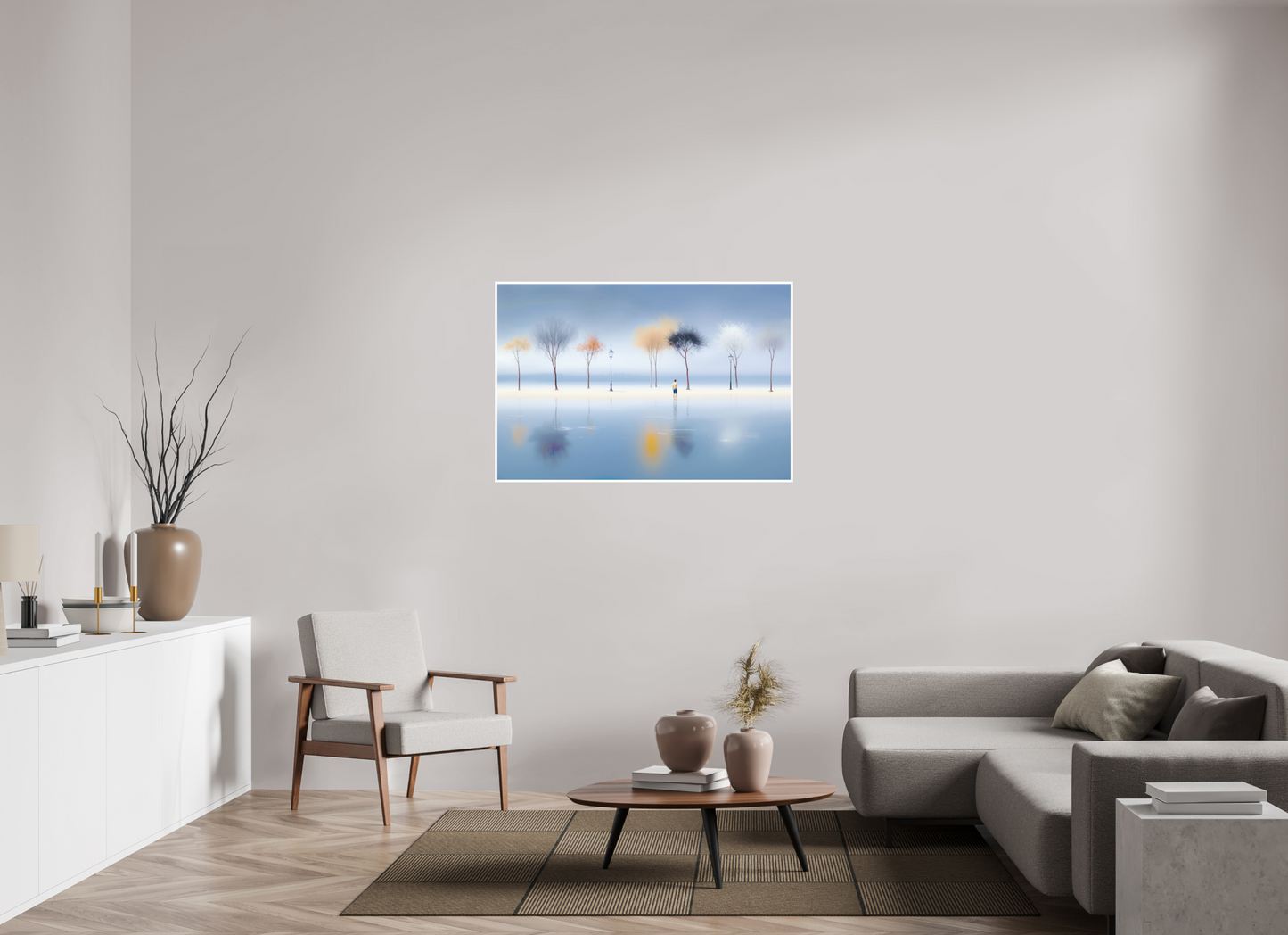 120 x 80 cm, Fine Art Print Hahnemühle Baryta Stilles Ufer, ferne Gedanken—Wandkunst, Fine Art Print, Leinwand, Acryldruck, Alu-Dibond