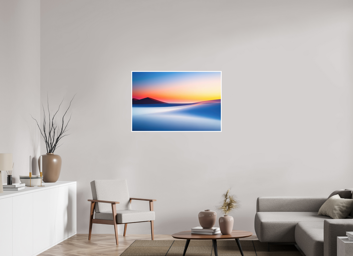 105 x 70 cm, Fine Art Print Hahnemühle Baryta Die Stille der Dünen-02—Wandkunst, Fine Art Print, Leinwand, Acryldruck, Alu-Dibond