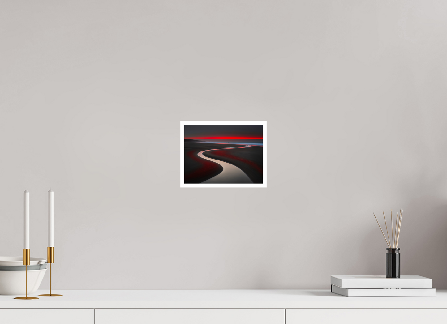 20 x 15 cm, Fine Art Print Hahnemühle Baryta Wattenmeer - die Linie des Lichts