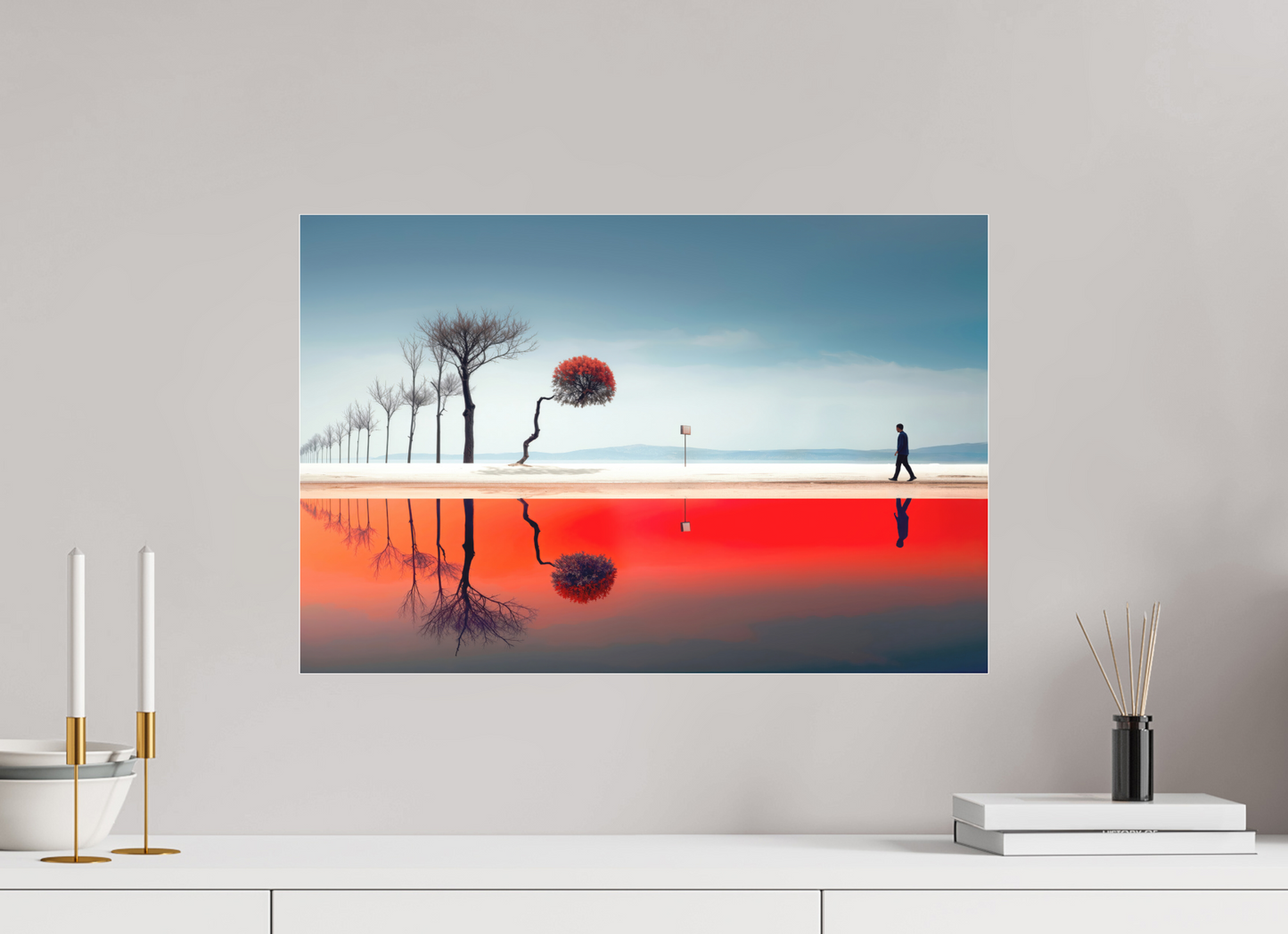 60 x 40 cm, Fine Art Pigmentdruck hinter Acrylglas Der Weg durch den Traumraum—Wandkunst, Fine Art Print, Leinwand, Acryldruck, Alu-Dibond
