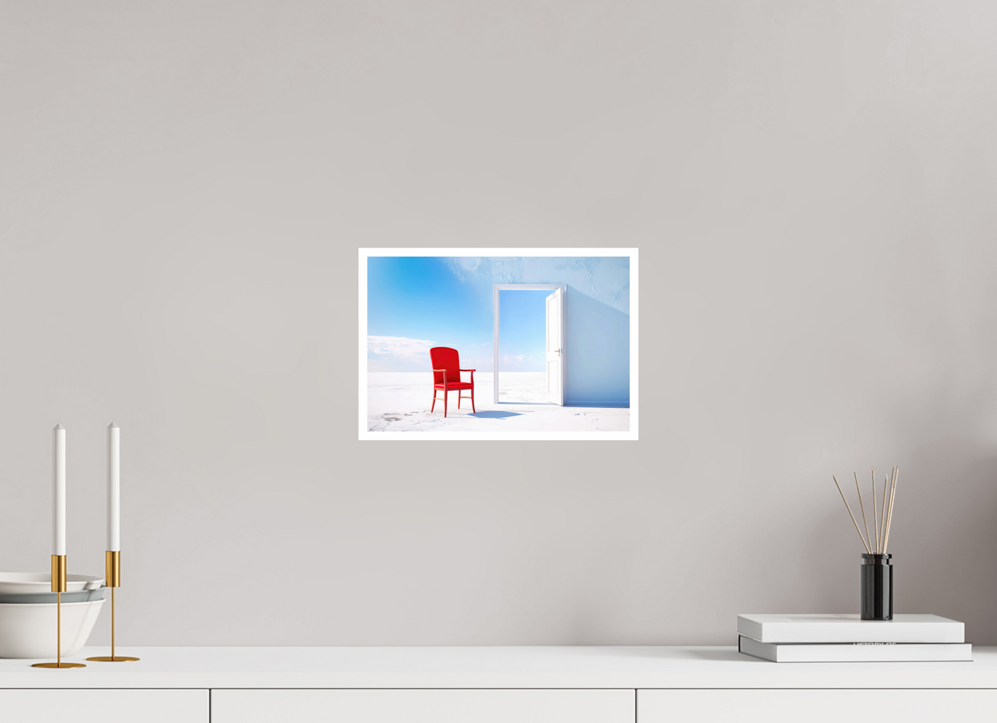 30 x 20 cm, Fine Art Print Hahnemühle Baryta Blick durch die Tür surreal-02