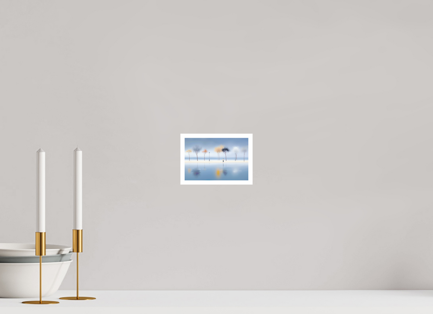 15 x 10 cm, Fine Art Print Hahnemühle Baryta Stilles Ufer, ferne Gedanken