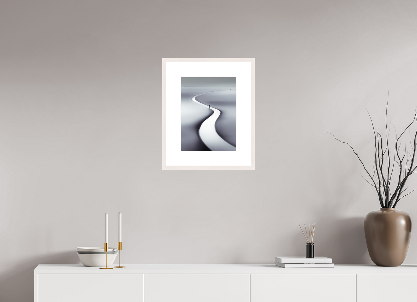 30 x 40 cm, Fine Art Print gerahmt Wattenmeer-103