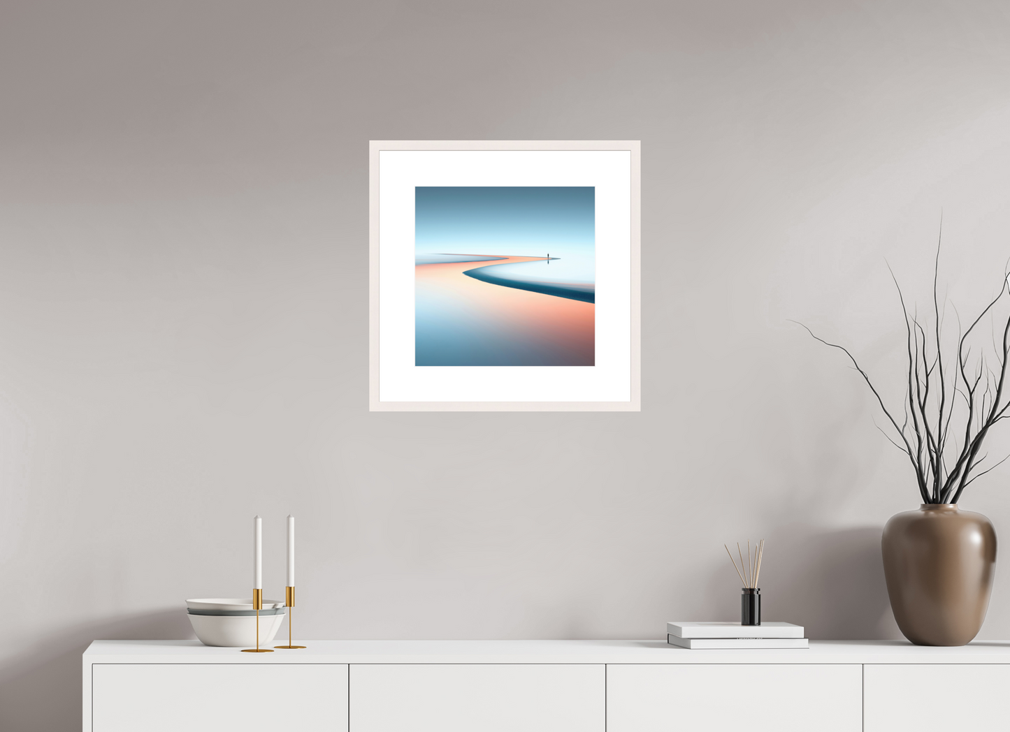 40 x 40 cm, Fine Art Print gerahmt Am Rand der Unendlichkeit