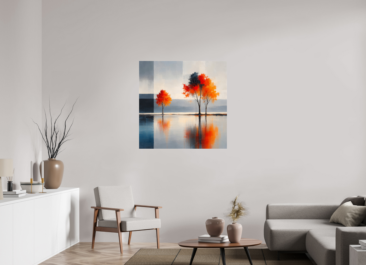 100 x 100 cm, Acrylglas glänzend standard Herbst zwischen den Welten