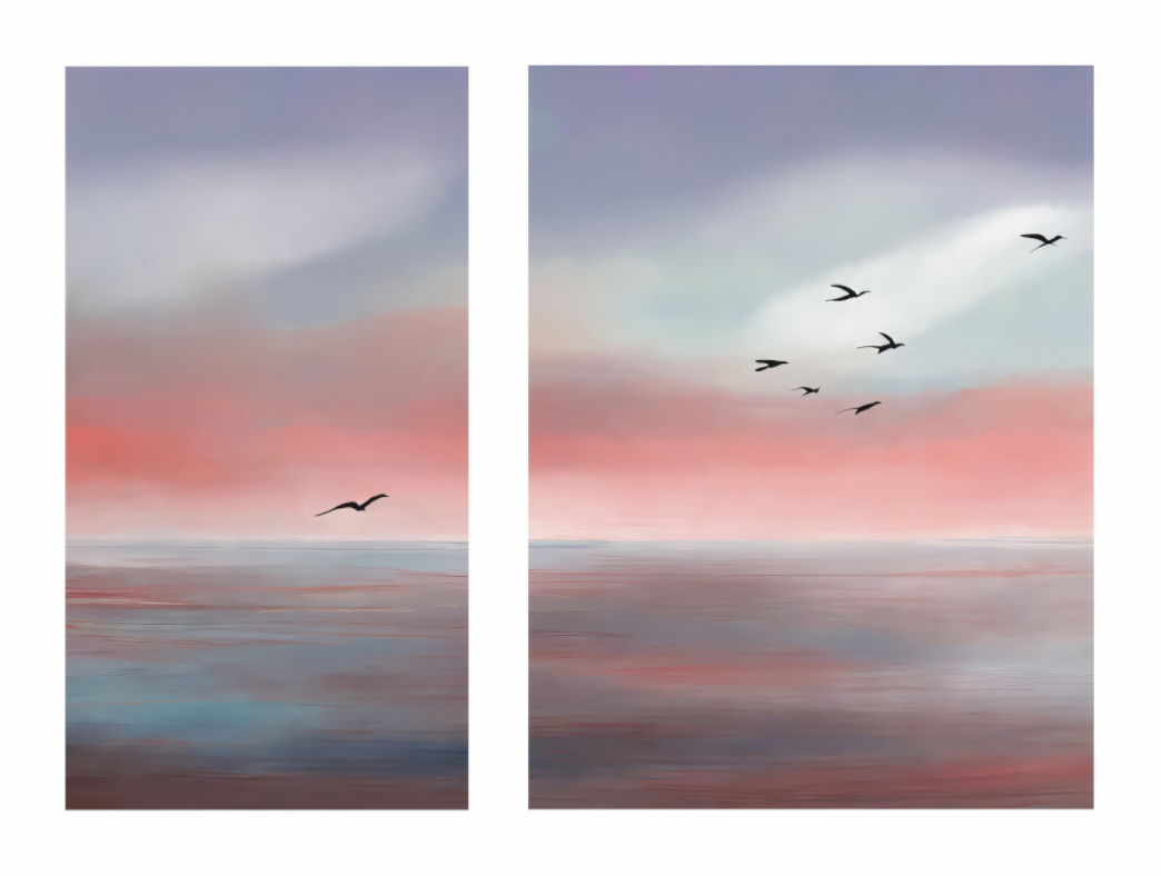 Main image Diptychon Vögel an der Küste-01
