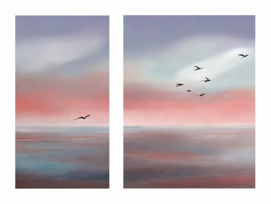 Main image Diptychon Vögel an der Küste-01
