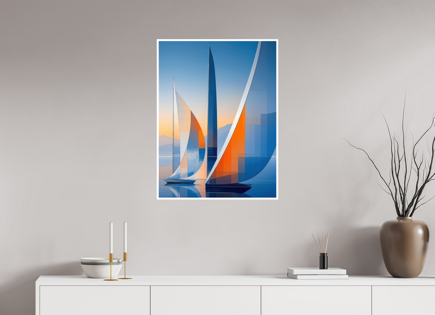 60 x 80 cm, Fine Art Print Hahnemühle Baryta Segelräume
