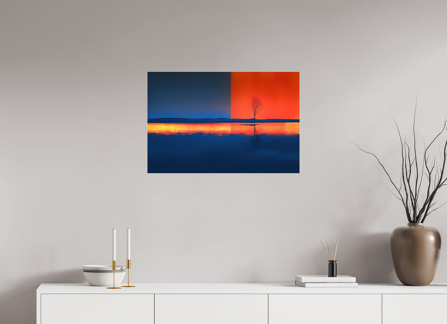 75 x 50 cm, Acrylglas glänzend standard Grenze des Lichts—Wandkunst, Fine Art Print, Leinwand, Acryldruck, Alu-Dibond