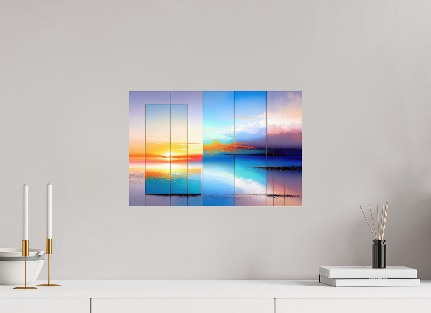 45 x 30 cm, Acrylglas glänzend standard Fenster zum Meer-01—Wandkunst, Fine Art Print, Leinwand, Acryldruck, Alu-Dibond