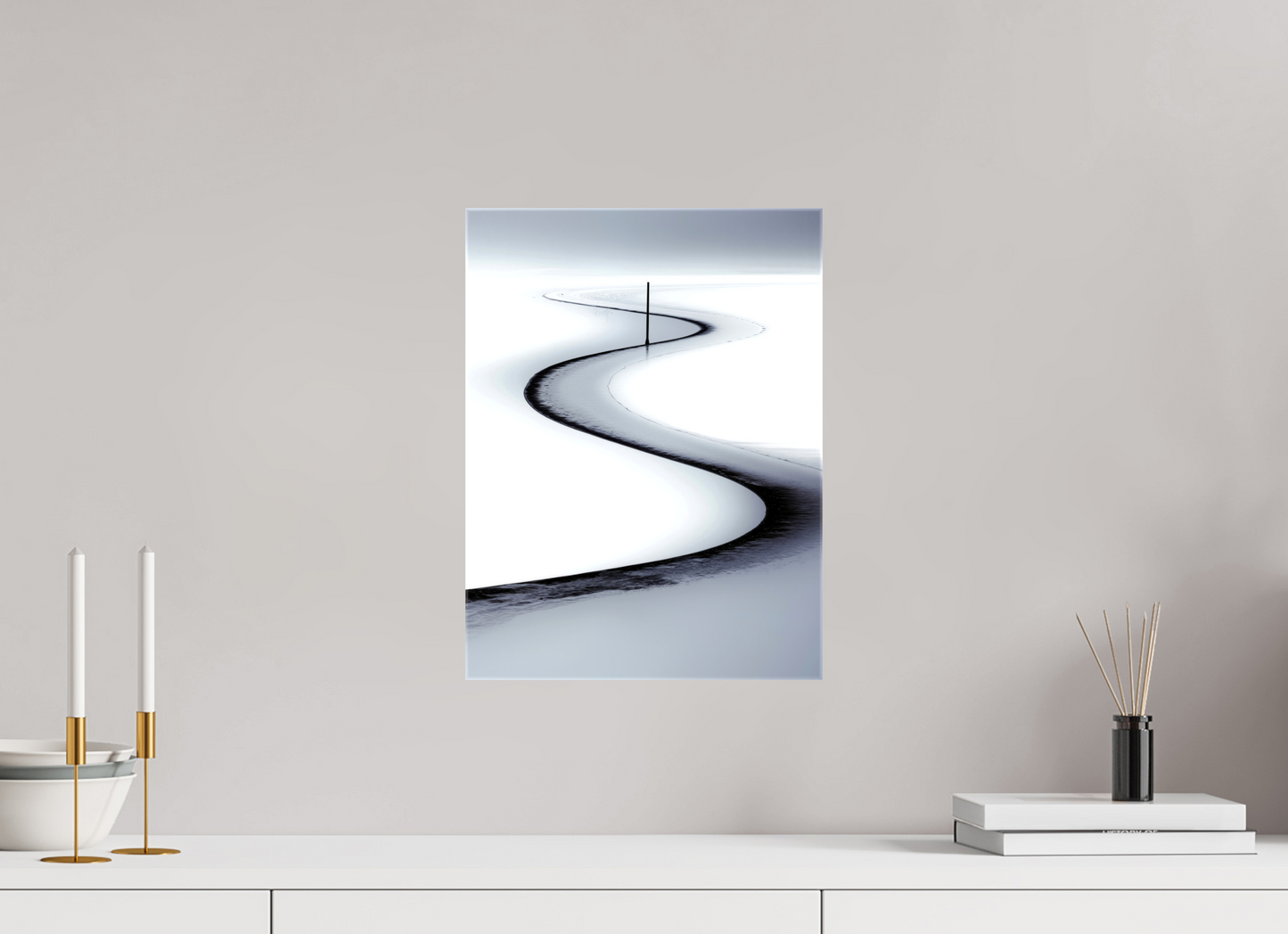30 x 40 cm, Leinwand glänzend Priel