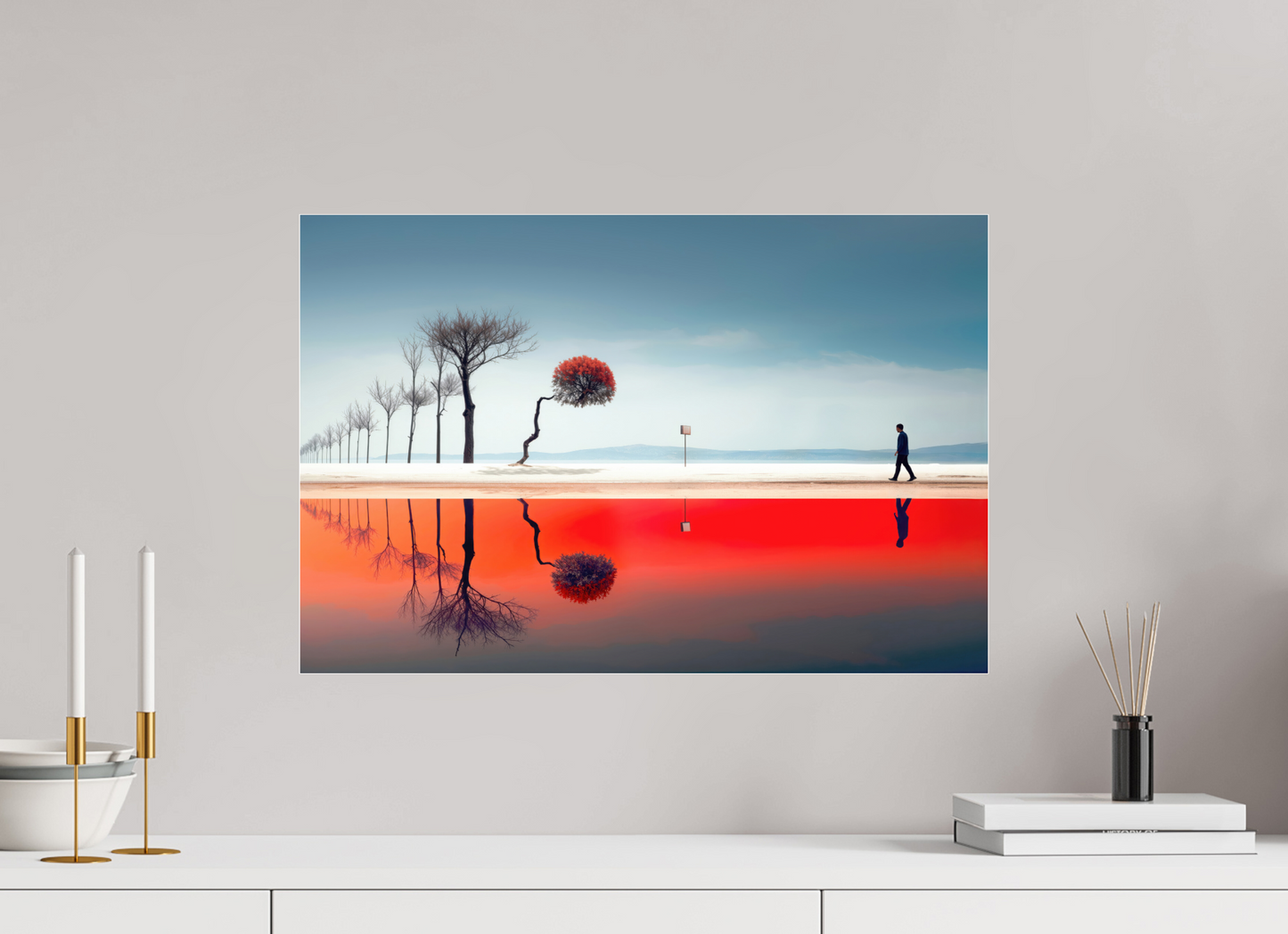 60 x 40 cm, Acrylglas glänzend standard Der Weg durch den Traumraum—Wandkunst, Fine Art Print, Leinwand, Acryldruck, Alu-Dibond