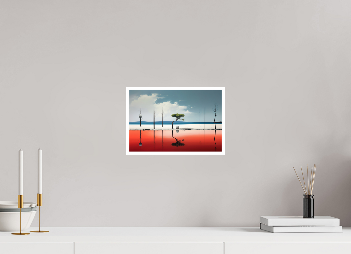 30 x 20 cm, Fine Art Print Hahnemühle Baryta Balance am Rand des Wassers