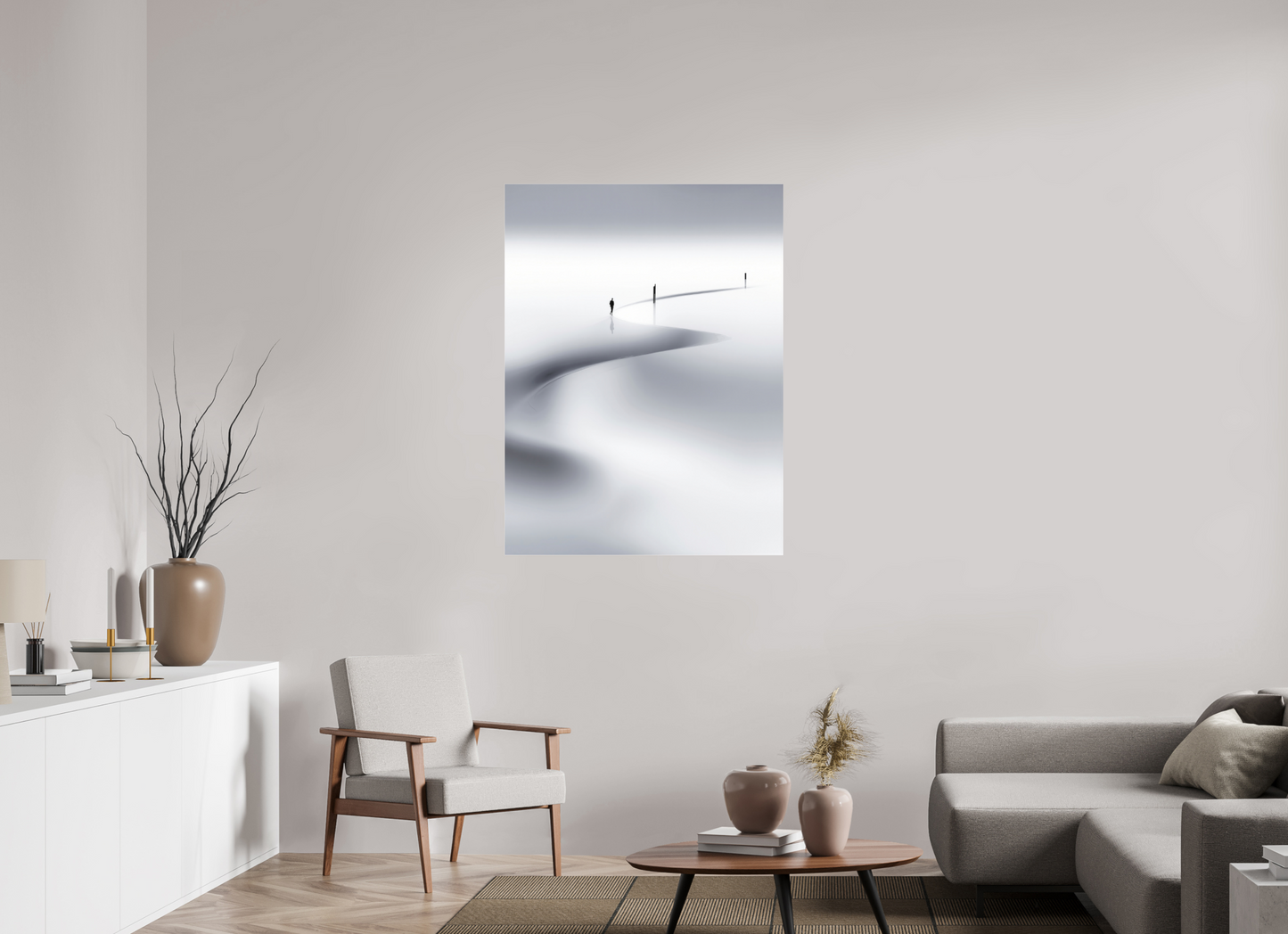 90 x 120 cm, Fine Art Pigmentdruck hinter Acrylglas Weg der Gezeiten