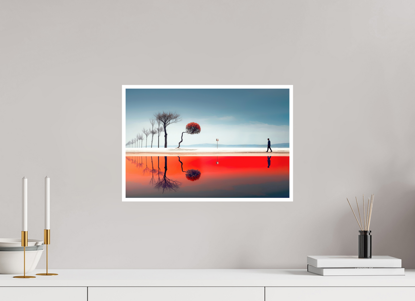 45 x 30 cm, Fine Art Print Hahnemühle Baryta Der Weg durch den Traumraum—Wandkunst, Fine Art Print, Leinwand, Acryldruck, Alu-Dibond