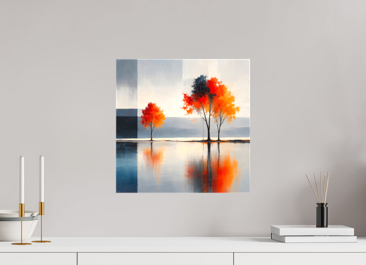 40 x 40 cm, Leinwand glänzend Herbst zwischen den Welten