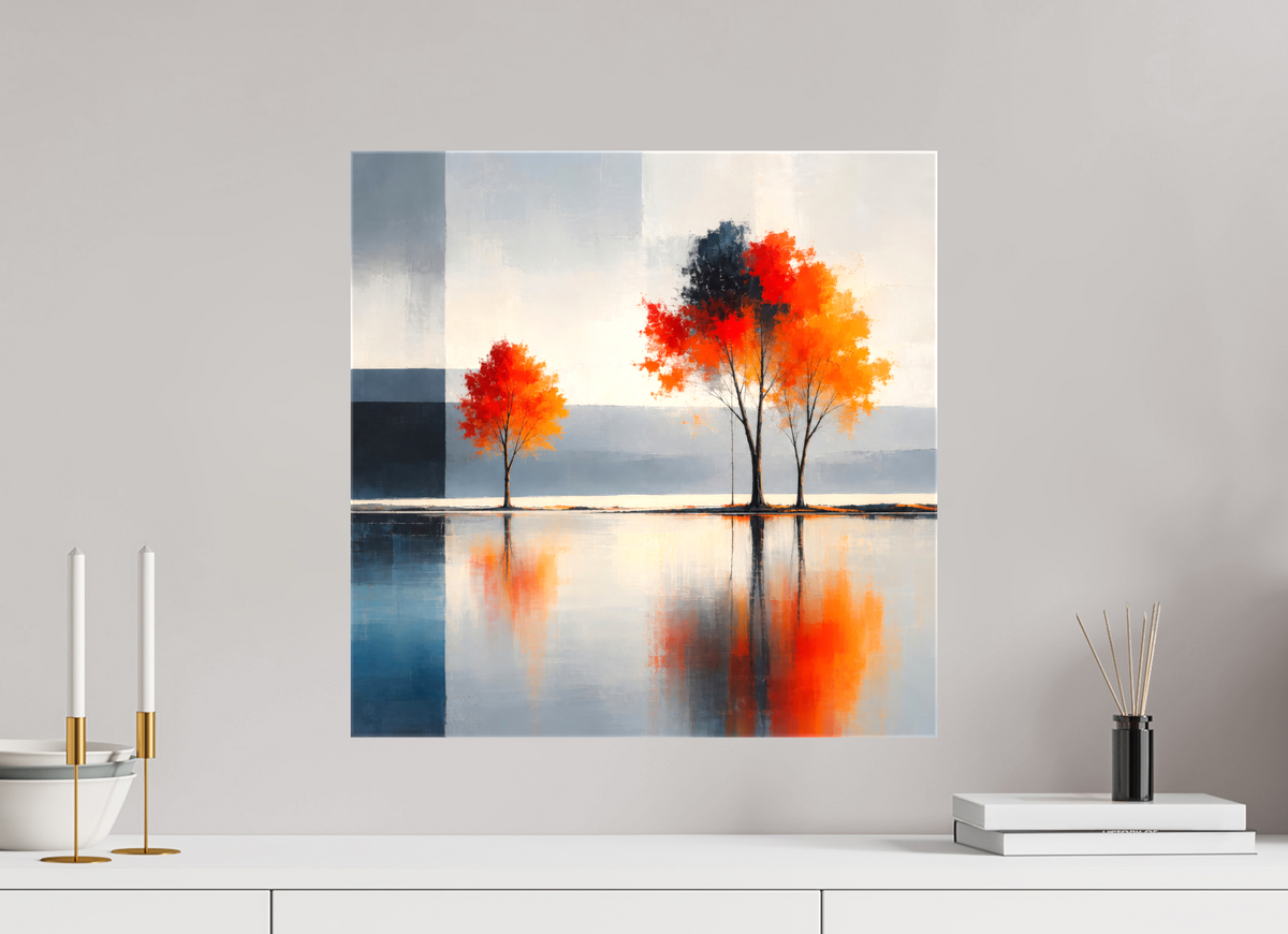 50 x 50 cm, Leinwand glänzend Herbst zwischen den Welten