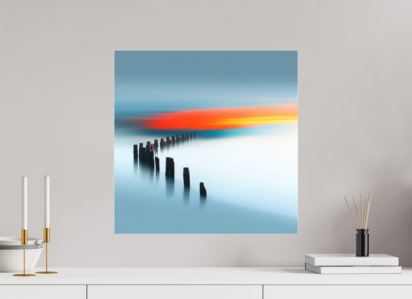 50 x 50 cm, Fine Art Pigmentdruck hinter Acrylglas Pfad ins Licht