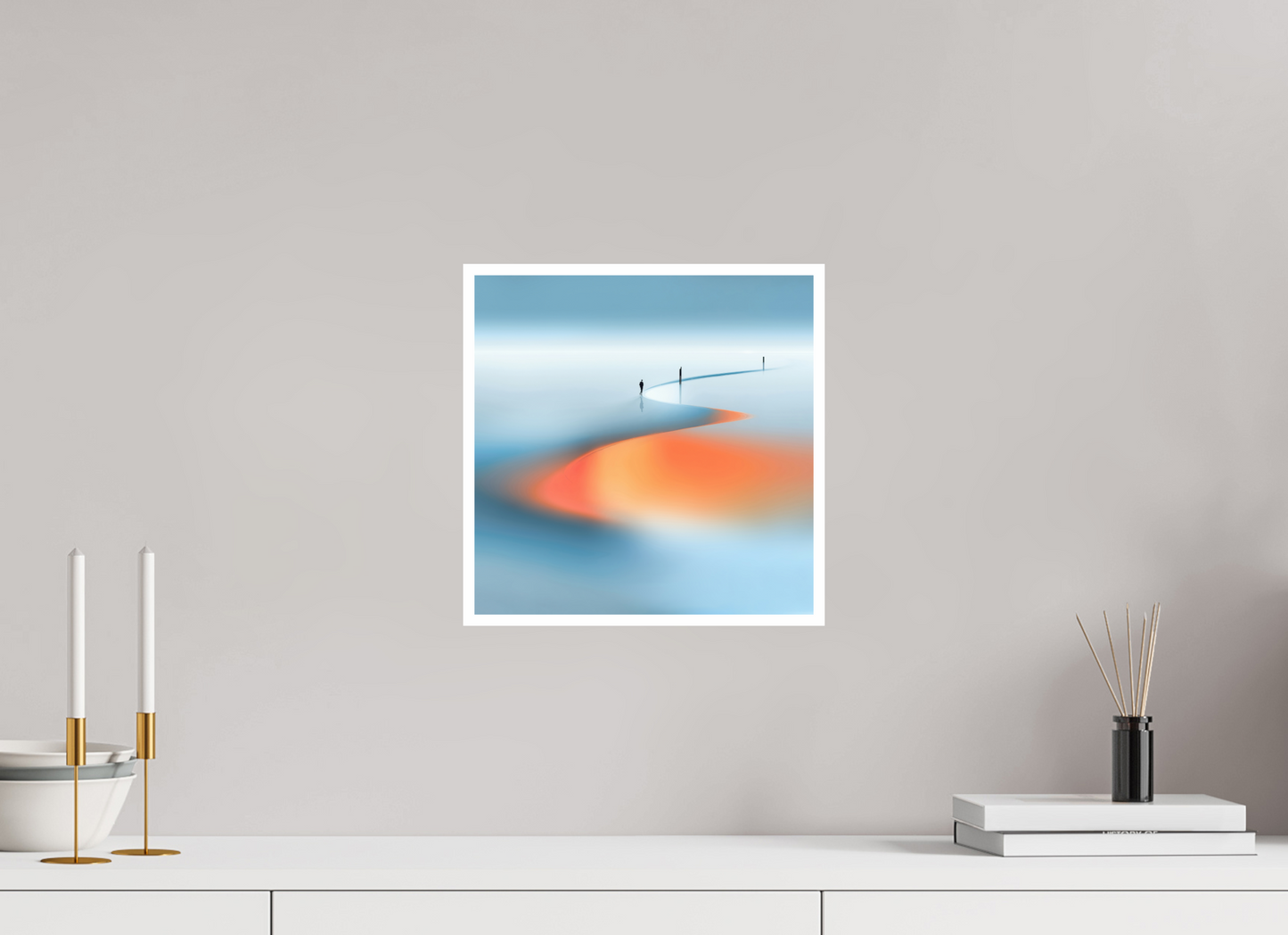 30 x 30 cm, Fine Art Print Hahnemühle Baryta Weg der Gezeiten - square